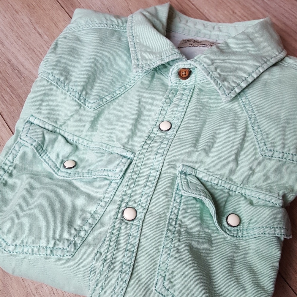 Zara boys button up shirt